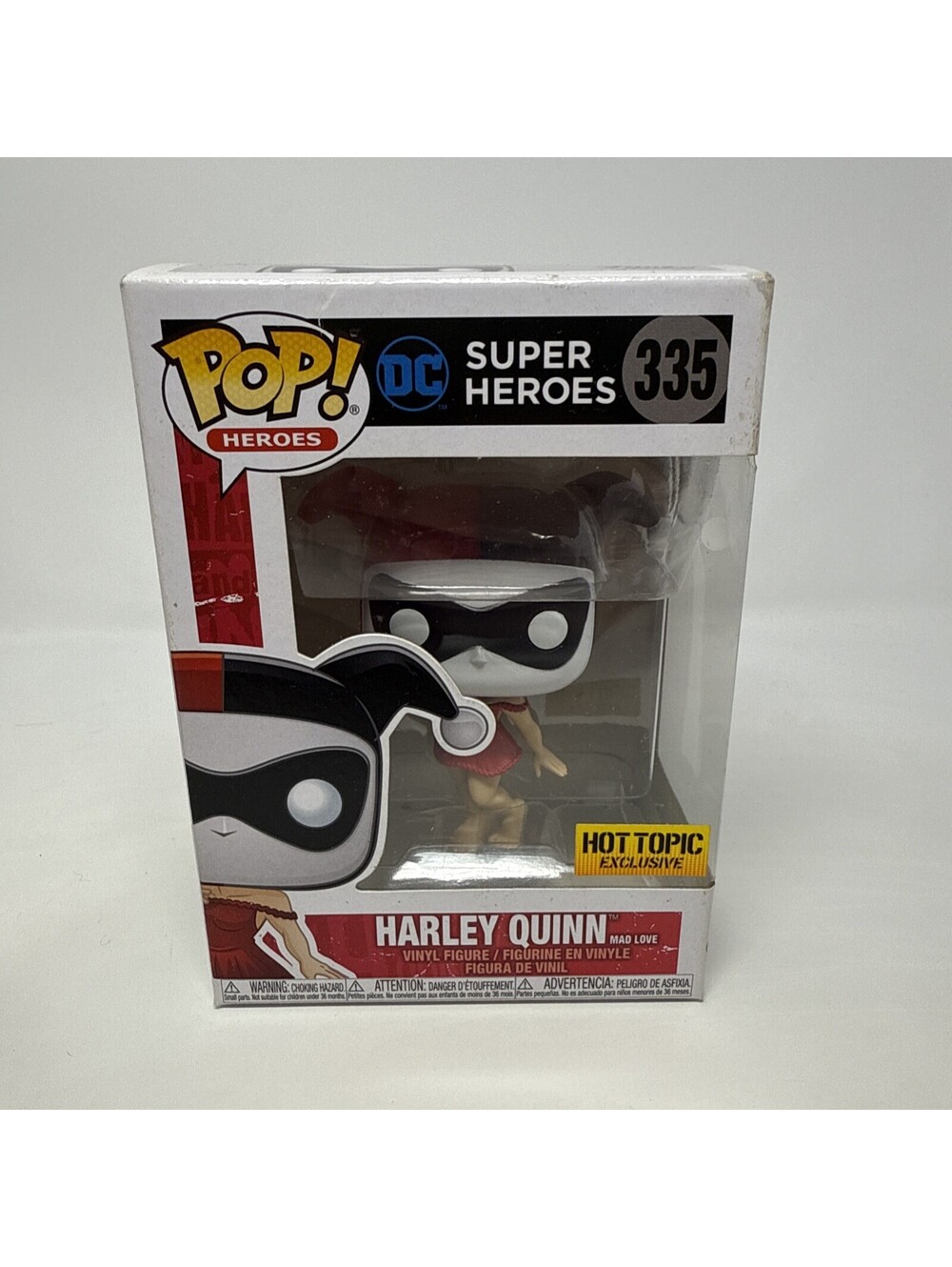 Funko Pop DC Super Heroes Harley Quinn Mad Love 335 Hot Topic Exclusive Vaulted